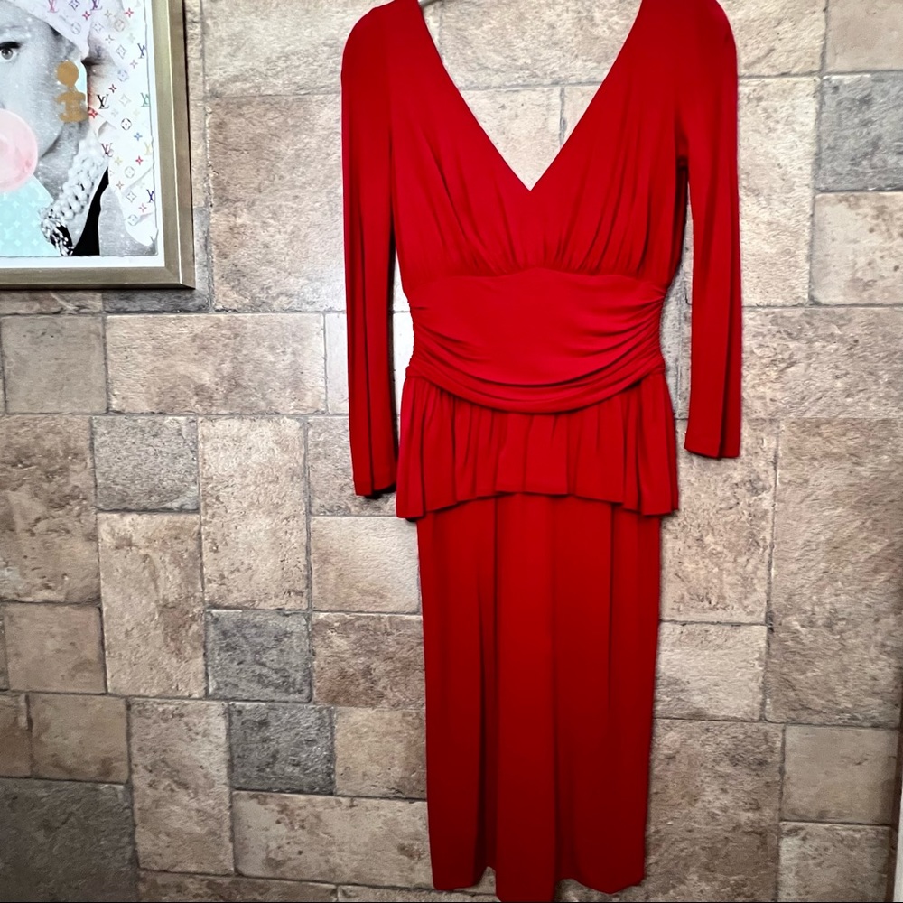 Alexander McQueen Red Dress